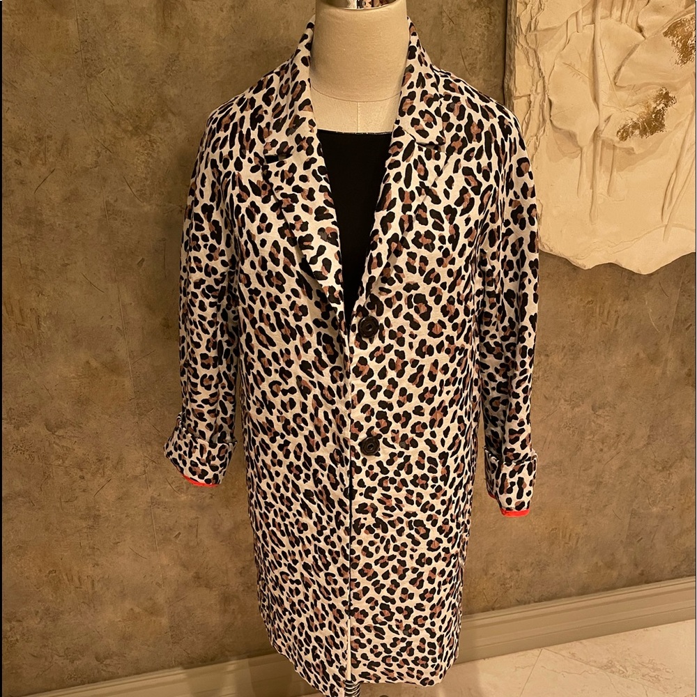 Gerard Darel Paris unlined animal print jacket/coat - Picture 2 of 8